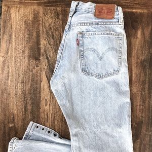 Levi Strauss midi-rise straight leg jeans